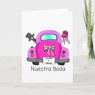 Nuestra Boda - Spanische Hochzeit Einladung