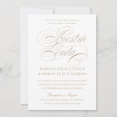 Nuestra Boda Tan Wedding Einladung (Vorderseite)