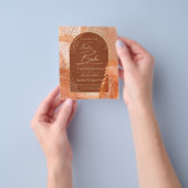 NUESTRA BODA Terracotta Hochzeit im Herbst laden Flyer (Gruppe)