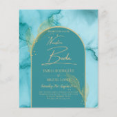 NUESTRA BODA Turquoise Aquamarin Gold Wedding INVI (Vorderseite)