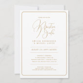 Nuestra Boda | WHITE GOLD Wedding inkl. Details Einladung (Vorderseite)