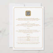 Nuestra Boda | WHITE GOLD Wedding inkl. Details Einladung (Rückseite)