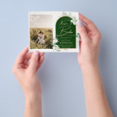 NUESTRA BODA White Roses Spanisches Foto lädt ein Flyer (Gruppe)