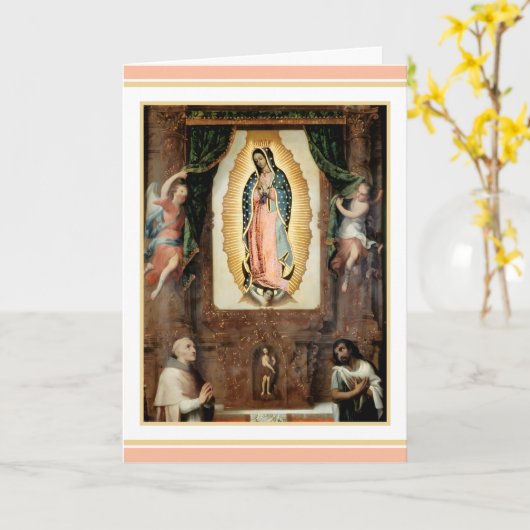 Nuestra Señora de Guadalupa Karte (Gelbe Blume)