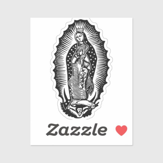 Nuestra Señora de Guadalupe Aufkleber (Blatt)