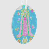 Nuestra Señora de Guadalupe Blue Ornament (Vorderseite)
