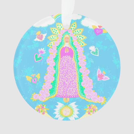 Nuestra Señora de Guadalupe Blue Ornament (Vorderseite)