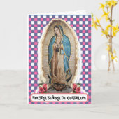 NUESTRA SEÑORA DE GUADALUPE Card Karte (Gelbe Blume)
