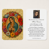 NUESTRA SEÑORA DE GUADALUPE FUNERAL PRAYER  (Vorne & Hinten)