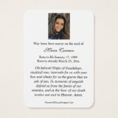 NUESTRA SEÑORA DE GUADALUPE FUNERAL PRAYER  (Rückseite)