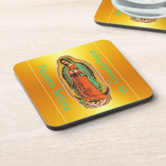 Nuestra Señora de Guadalupe Getränkeuntersetzer (Linke Seite)