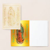 Nuestra Señora de Guadalupe Gold Foil Card Folienkarte (Anzeige)