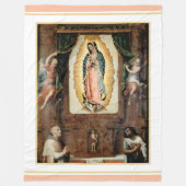 Nuestra Señora de Guadalupe große Fleecedecke (Vorderseite)