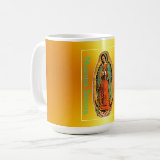 Nuestra Señora de Guadalupe Kaffeetasse (Vorderseite Links)