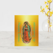 Nuestra Señora de Guadalupe Karte (Gelbe Blume)