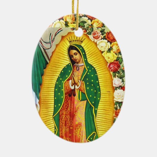 Nuestra Señora de Guadalupe Keramikornament (Hinten)