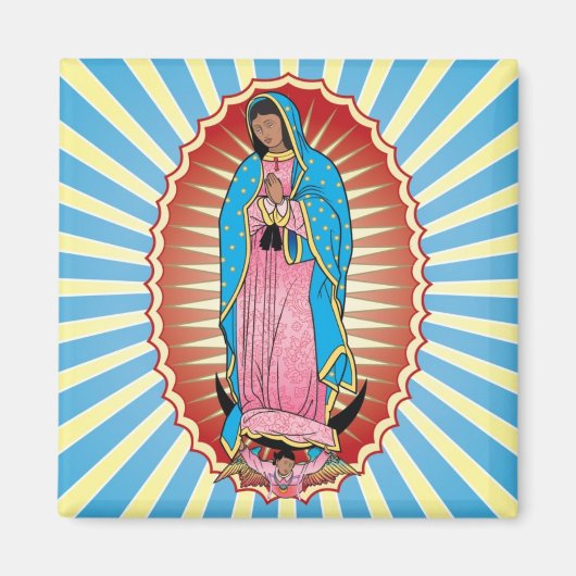 Nuestra Señora de Guadalupe Magnet (Quadrat) (Vorne)