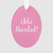 Nuestra Señora de Guadalupe Pink Ornament (Rückseite)