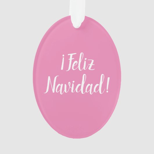 Nuestra Señora de Guadalupe Pink Ornament (Rückseite)