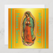 Nuestra Señora de Guadalupe Platz Flachkarte (Vorne/Hinten)