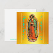 Nuestra Señora de Guadalupe Platz Flachkarte (Vorne/Hinten)