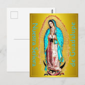 Nuestra Señora de Guadalupe Postkarte (Vorne/Hinten)