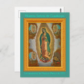 Nuestra Señora de Guadalupe Postkarte (Vorne/Hinten)