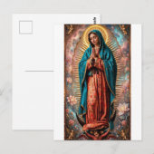 Nuestra Señora de Guadalupe Postkarte (Vorne/Hinten)