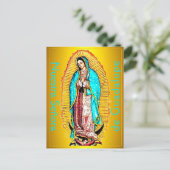 Nuestra Señora de Guadalupe Postkarte (Stehend Vorderseite)