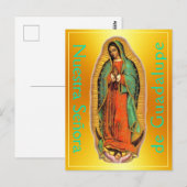 Nuestra Señora de Guadalupe Postkarte (Vorne/Hinten)