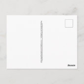 Nuestra Señora de Guadalupe Postkarte (Rückseite)