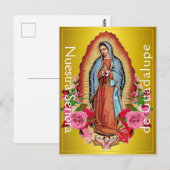 Nuestra Señora de Guadalupe Postkarte (Vorne/Hinten)
