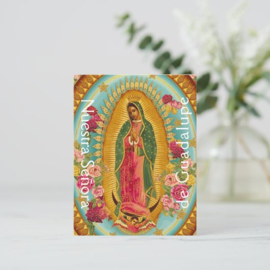 Nuestra Señora de Guadalupe Postkarte (Stehend Vorderseite)