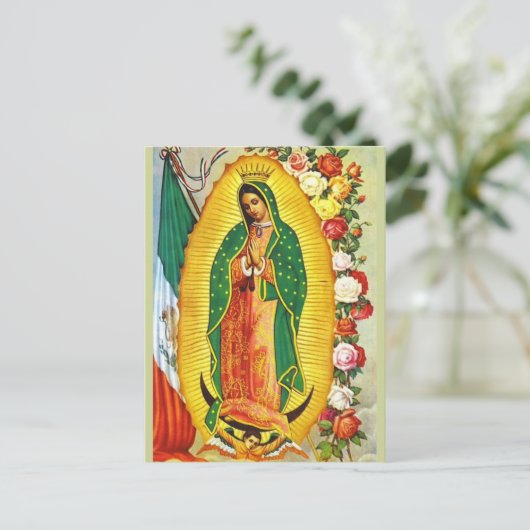 Nuestra Señora de Guadalupe Postkarte (Stehend Vorderseite)