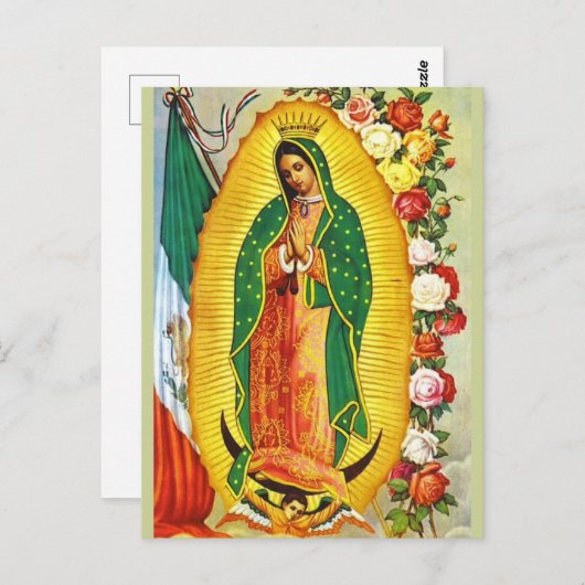 Nuestra Señora de Guadalupe Postkarte (Vorne/Hinten)