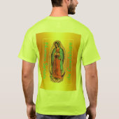 Nuestra Señora de Guadalupe T - Shirt für Sicherhe (Rückseite)