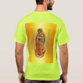 Nuestra Señora de Guadalupe T - Shirt für Sicherhe (Rückseite)