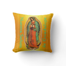 Nuestra Señora de Guadalupe Throw Pillow