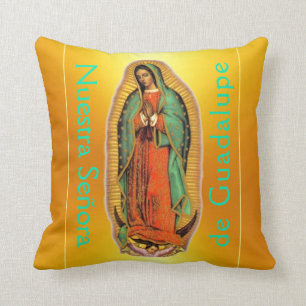 Nuestra Señora de Guadalupe Throw Pillow Kissen