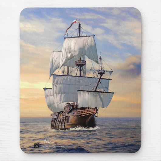 Nuestra Señora de las Mercedes Frigate Mousepads (Vorne)