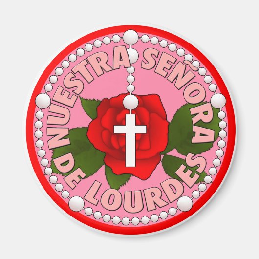 Nuestra Señora de Lourdes Magnet (Vorne)