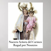NUESTRA SEÑORA DEL CARMEN Card Poster (Vorne)