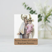 NUESTRA SEÑORA DEL CARMEN Card Postkarte (Stehend Vorderseite)