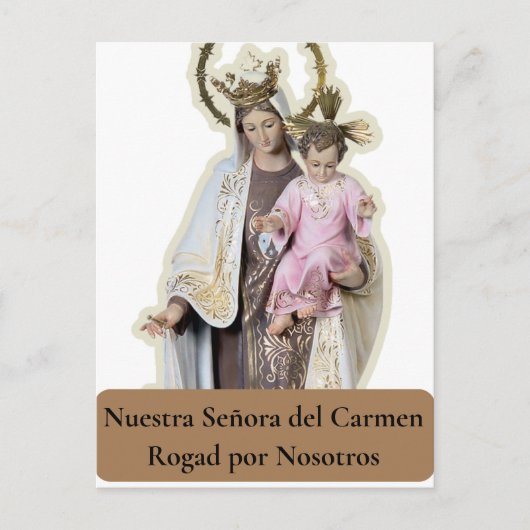 NUESTRA SEÑORA DEL CARMEN Card Postkarte (Vorderseite)