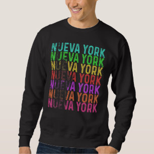 Nueva York New York Retro Style Vintag Spanisch 23 Sweatshirt