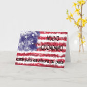 Nuevo ciudadano americano karte (Gelbe Blume)