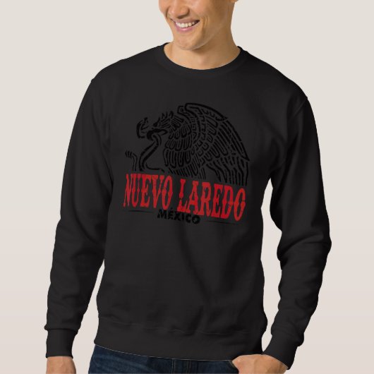 Nuevo Laredo Mexico Adler Retro Vintag erschüttert Sweatshirt (Vorderseite)