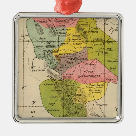 Nuevo Leon, Mexiko Ornament Aus Metall (Vorne)