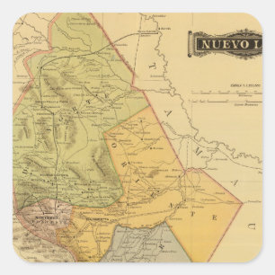 Nuevo Leon Quadratischer Aufkleber