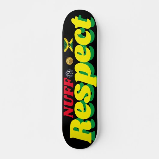 NUFF RESPECT 7 3/4" Skateboard-Deck Skateboard (Vorne)